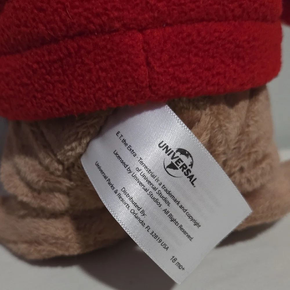 E.T. Universal Studios Brown and Red Small Pet Plush